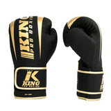 King Pro Boxing boxerské rukavice Revo 6 - černá/zlatá