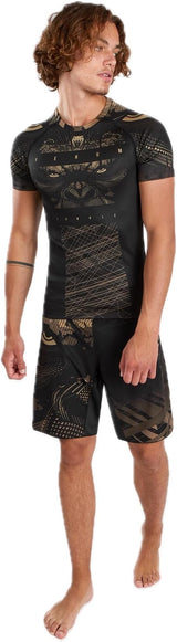 Venum Gorilla Jungle rashguard s krátkým rukávem - černá/béžová, VENUM-05077-228