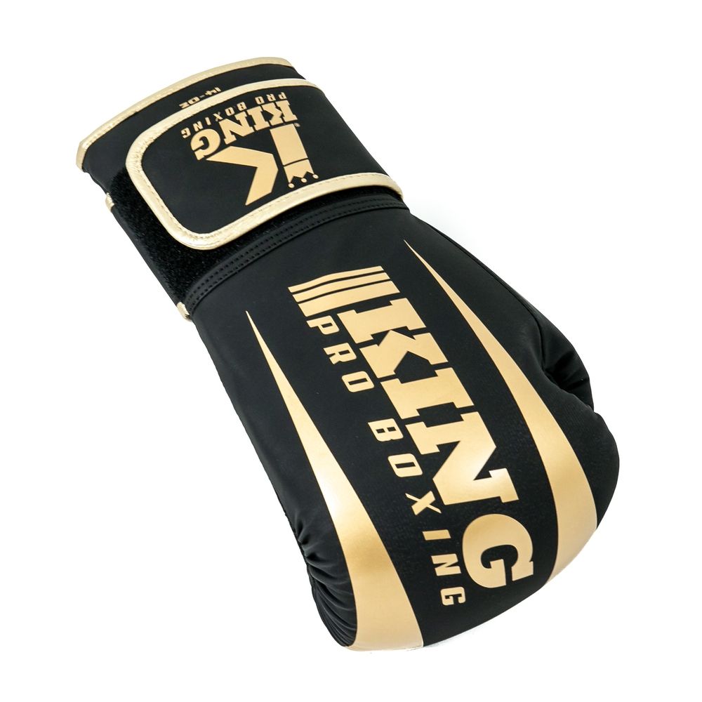 King Pro Boxing boxerské rukavice Revo 6 - černá/zlatá