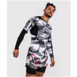 Venum rashguard Electron 3.0 - šedá/červená, VENUM-04551-618