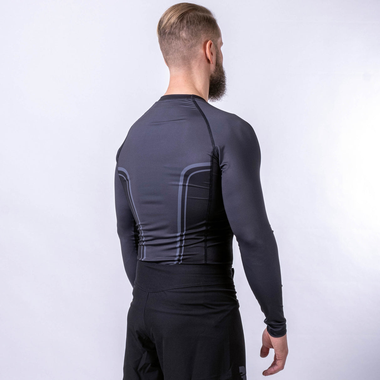 Rashguard Fighter Lines - černá, FRSG-LN