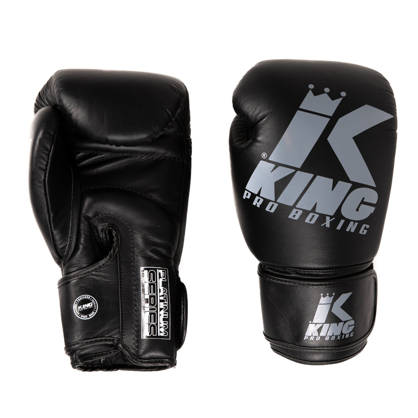 King Pro Boxing boxerské rukavice Platinum 7 - černá/šedá, KPB/BG PLATINUM 7