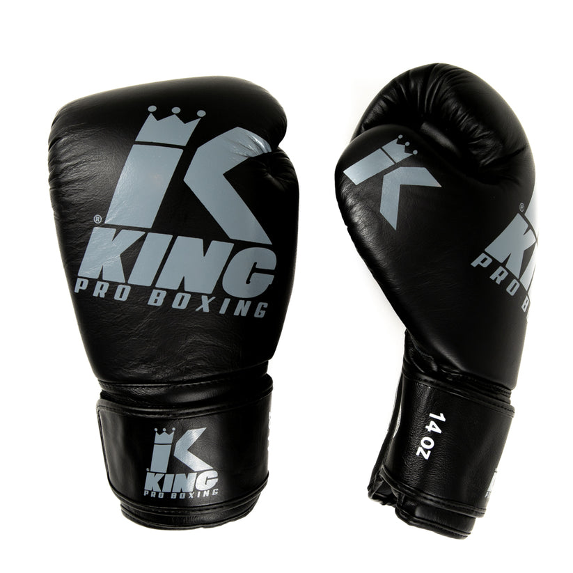 King Pro Boxing boxerské rukavice Platinum 7 - černá/šedá, KPB/BG PLATINUM 7