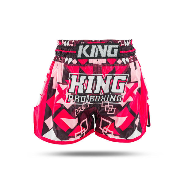 King Classic Muay Thai trenky - červená,  KPB ABSTRACT 2