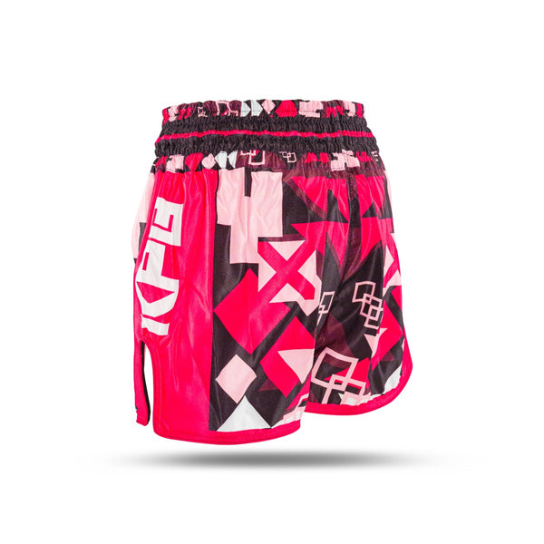 King Classic Muay Thai trenky - červená,  KPB ABSTRACT 2