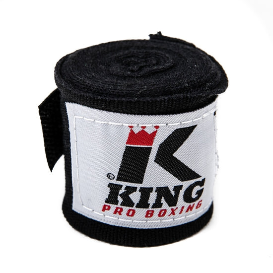 King Pro Boxing bandáže - černá, KPB/BPC BLACK