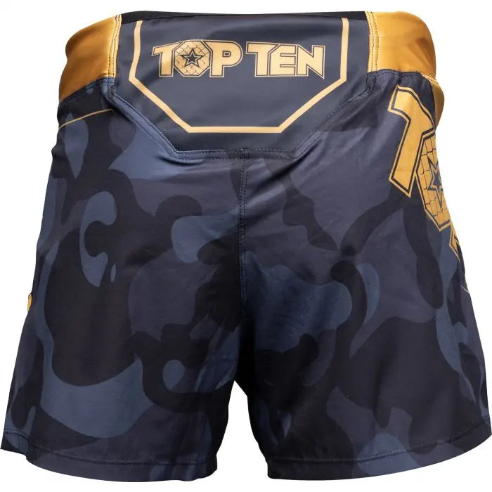 Top Ten MMA trenky Black Force Camo - černá/zlatá, 18154-99