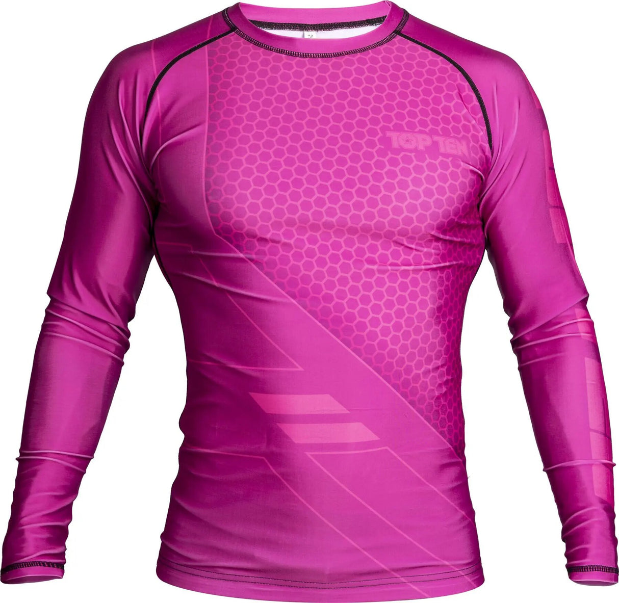 Top Ten rashguard s dlouhým rukávem "COMBat" - růžová, 14124