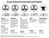 Fighter Profesionální boxerský pytel 150 a 180cm, průměr 36cm Classic - černá/červená