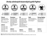 Profesionální boxerský pytel 150 a 180cm, průměr 36cm Classic - červená/bílá