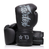 Fairtex boxerské rukavice Booster series - černá/šedá, FXB BG V2 BLACK