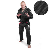 Fighter BJJ kimono Rice Straw - dětské - černá, BJJBL-09