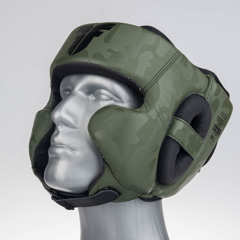 Přilba Fighter Sparring Pro - khaki/camo, FHG-001CKH