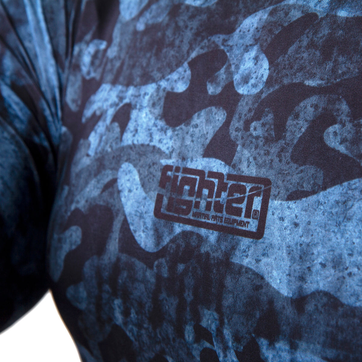 Rash guard Fighter - Urban Camo - modrá, FRG-09