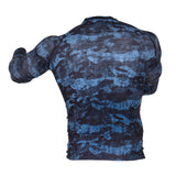 Rash guard Fighter - Urban Camo - modrá, FRG-09