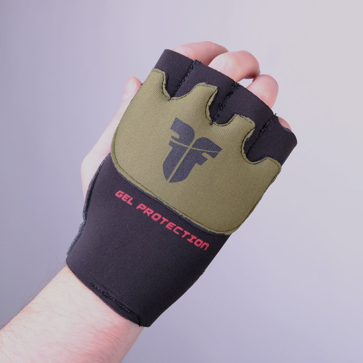 Fighter gelové bandáže Strap- černá/khaki, FGW-001BK