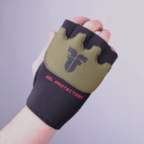 Fighter gelové bandáže Strap- černá/khaki, FGW-001BK