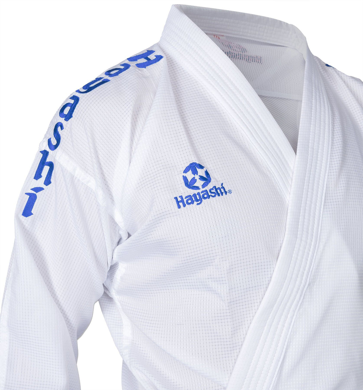 Hayashi kumite kimono AirDeluxe - WKF approved, bílá/modrá, 0474-11