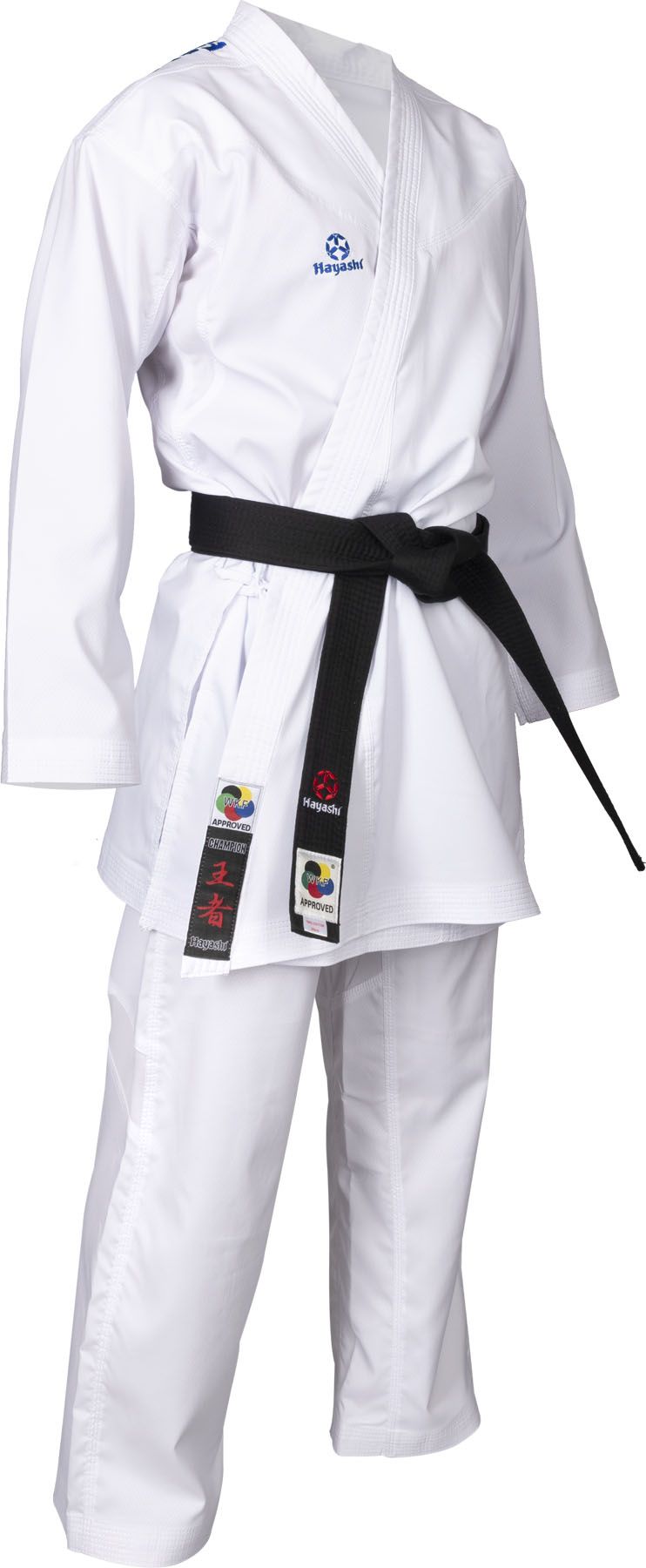 Hayashi kumite kimono Flexz WKF approved - Bílá/modrá, 043-16