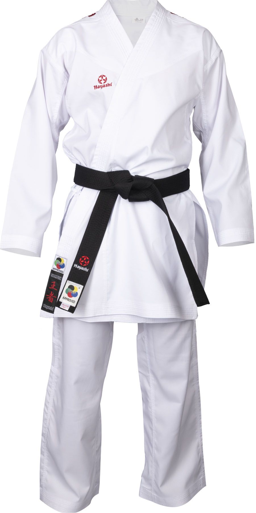 Hayashi kumite kimono Flexz WKF approved - Bílá/červená, 043-14